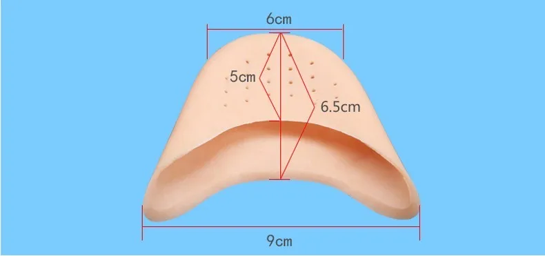 Силиконовая снижение нагрузки на кости и суставы половина кода носок защитная накладка балетные туфли на высоком каблуке носок рукав накладка против мозолей от боли в ногах защита T134OLC