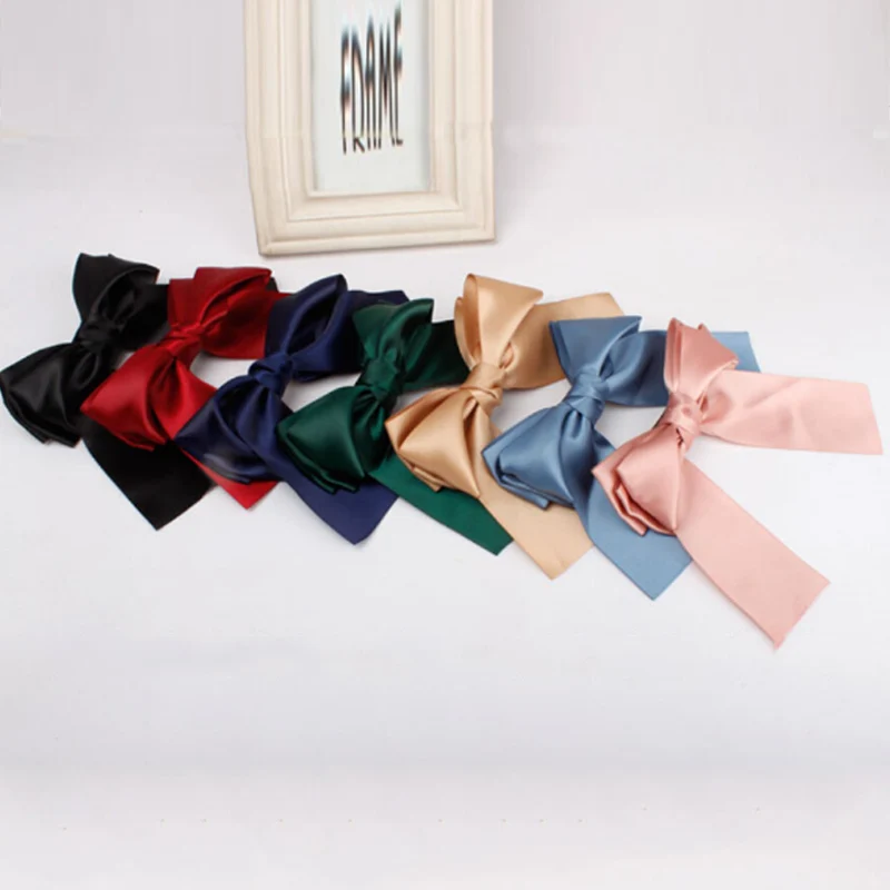 Fashion Ribbon Bow Hairclips Charming Large Casual Hairpin Boutique Cute Women Girls Bowknot Hair Accessories