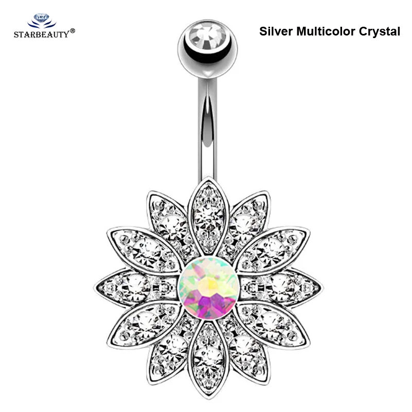 Silver Multicolor Crystal