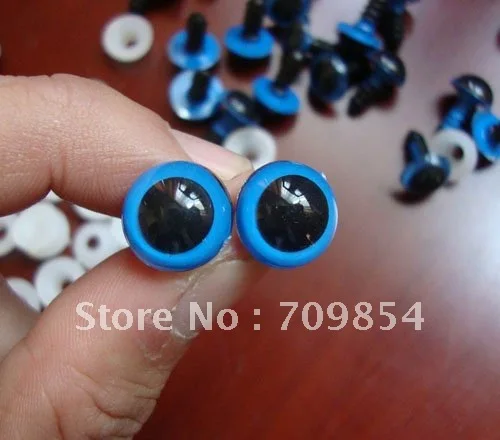 500 шт/партия diam 12 ммсиний пластиковые защитные ERES с игрушка разделитель глаз для игрушки#001