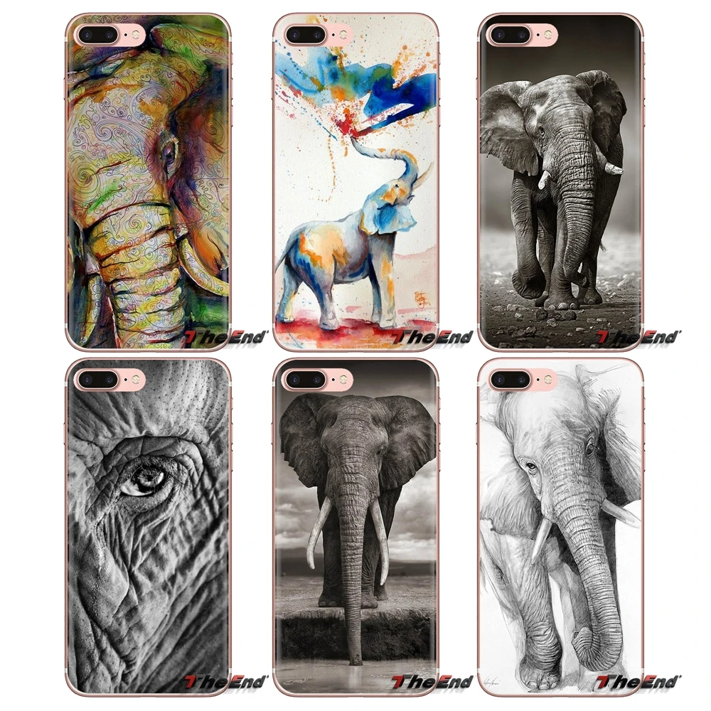 

For Xiaomi Mi3 Samsung A10 A30 A40 A50 A60 A70 Galaxy S2 Note 2 Grand Core Prime Colorful elephant wild animals tribal TPU Cases