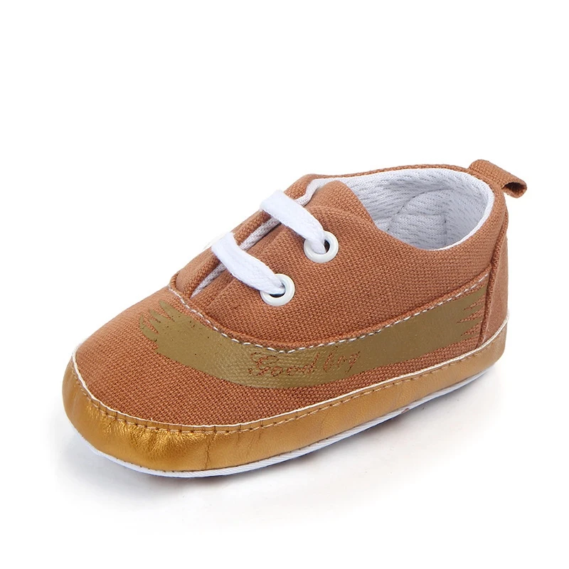Обувь для маленьких девочек 1 год; Tenis Infantil; Слипоны для мальчиков; мягкая подошва для малышей; нескользящие кроссовки; обувь для дня рождения; обувь для прогулок - Цвет: Коричневый