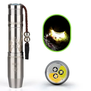 

8 watts 3IN1 Portable yellow LED Flashlight 18650 UV light 365nm blacklight LED torch Lamp Gem Amber Jade Money Identification