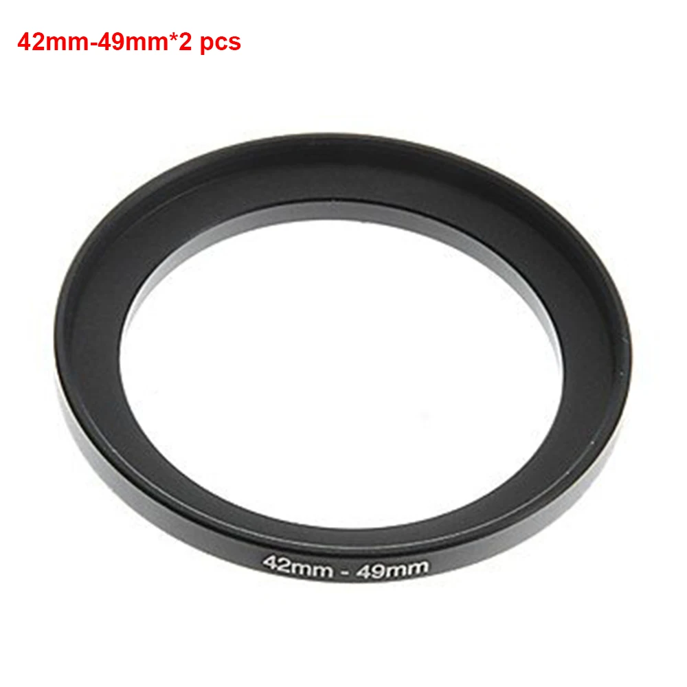 

JUST NOW High-quality 2PCS 42-49MM Step-Up Ring Filter Adapter (42MM Lens to 49MM Accessory) (2 PCS Ring Filter Adapter)