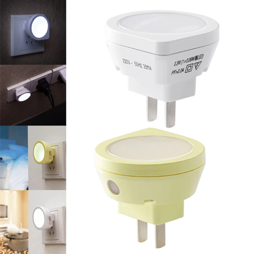 

Mini LED Night Light Auto Sensor Baby Bedroom Smart Lamp Lighting Control Emergency Lights US Plug CLH@8