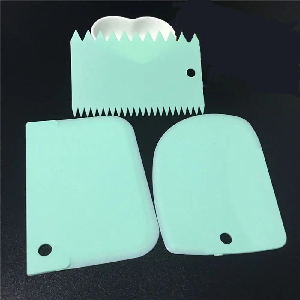 

3PCs/Set Baking Pasty Spatula Pastry Dough Cutter Cake Bread Slicer Tools Plastic Scraper Cake Blade For Pastry Kitchen Tools