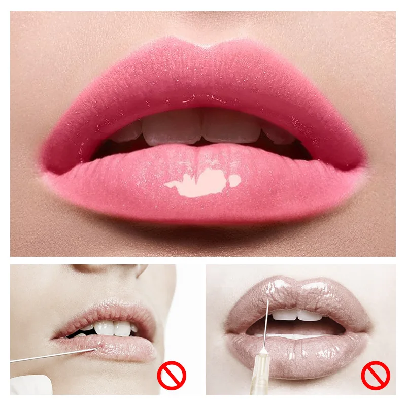 Увлажняющий водоотталкивающий блеск для губ, долговечный, сексуальный, с большими губами, прозрачный, водостойкий, объемный, прозрачный блеск для губ TSLM1