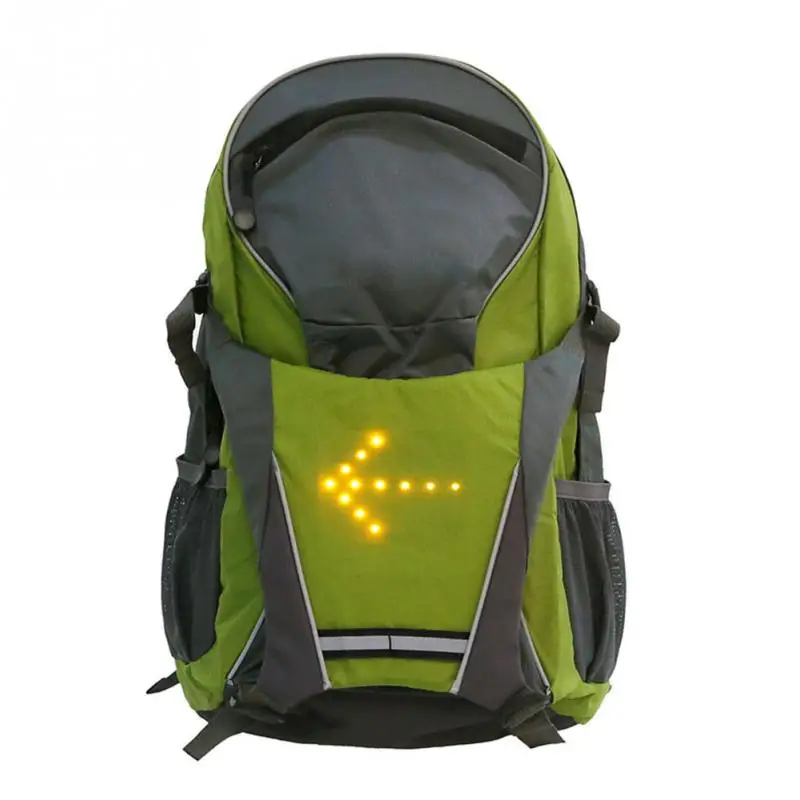 

18L USB Charging Waterproof Backpack Riding LED Light Direction Indicator Turn Signal Reflective Cycling Backpack