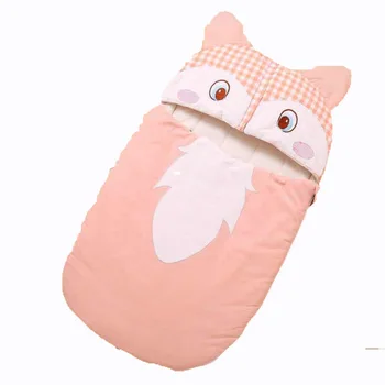 

90*46cm Baby Sleeping Bag Baby Infant Swaddle Wrap Winter Envelope Cotton For Newborn Pure Cotton Cute Baby Blanket Hot