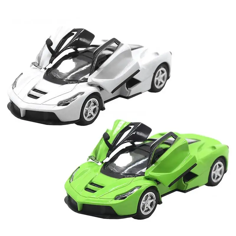 1:32 Ferrari Sports Car Simulation Alloy Car Model Toy For Children Sound And Light Electric Children's Toy Car Christmas Gifts