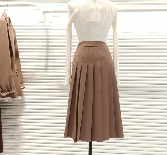 camel Color Skirt Primavera Mujeres Black Damas Otoño Irregular Traje 2019 Skirt black De Trabajo Blazer Puro Y De Las Mediados Cintura Alta Carrera Faldas Falda La longitud gdFPPwWq