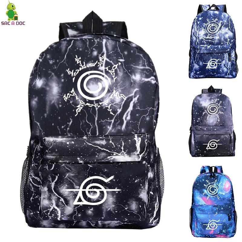 

Naruto Daypack Teenager Student Schoolbag Japanese Anime Cosplay Men Women Shoulder Backpacks Designer Bagpack Travel Backpack