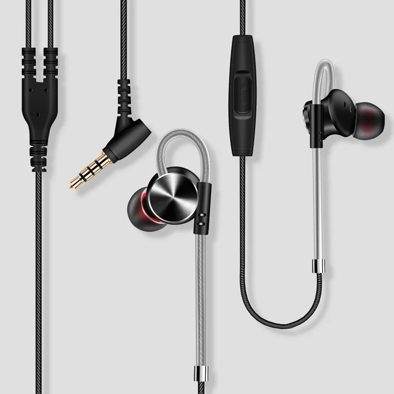 2017 Metal 3.5mm Wired In ear Earphone Super Bass Noise