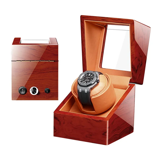 

1+0 Mabuchi motor wooden automatic safe box china automatic vollmond single winder watch winder