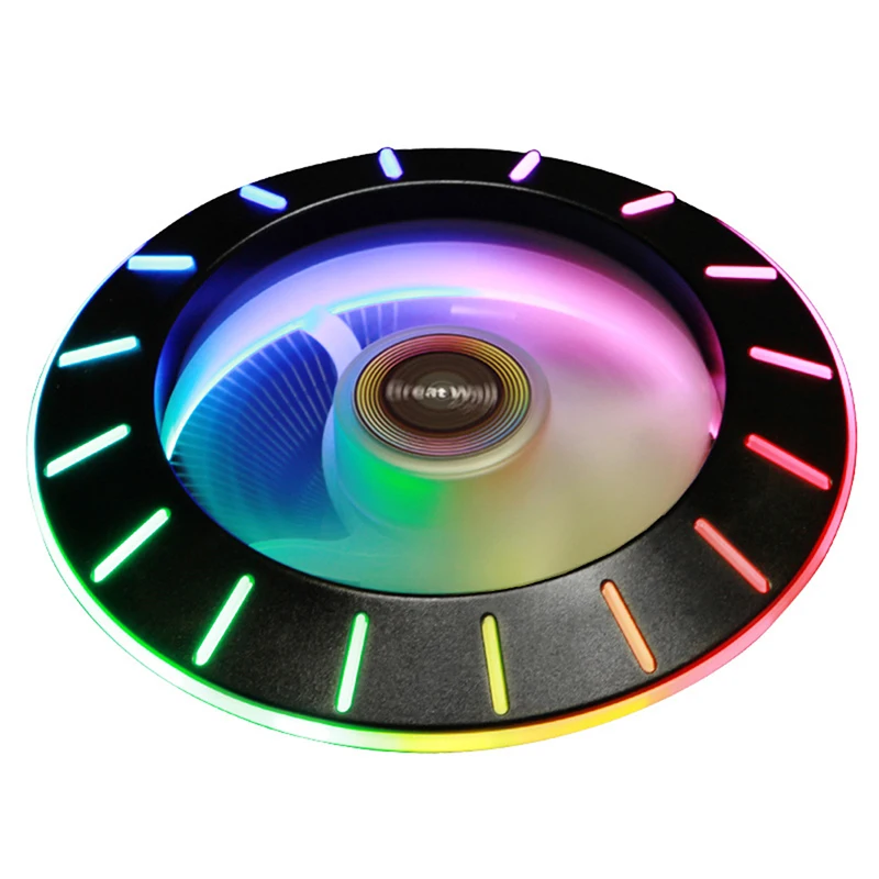 UFO وحدة المعالجة المركزية برودة المبرد أنبوب تدفِئة LED CPU الصامت اللون الإضاءة وحدة المعالجة المركزية مروحة مشعاع تبريد تبريد غرفة تبريد مروح...