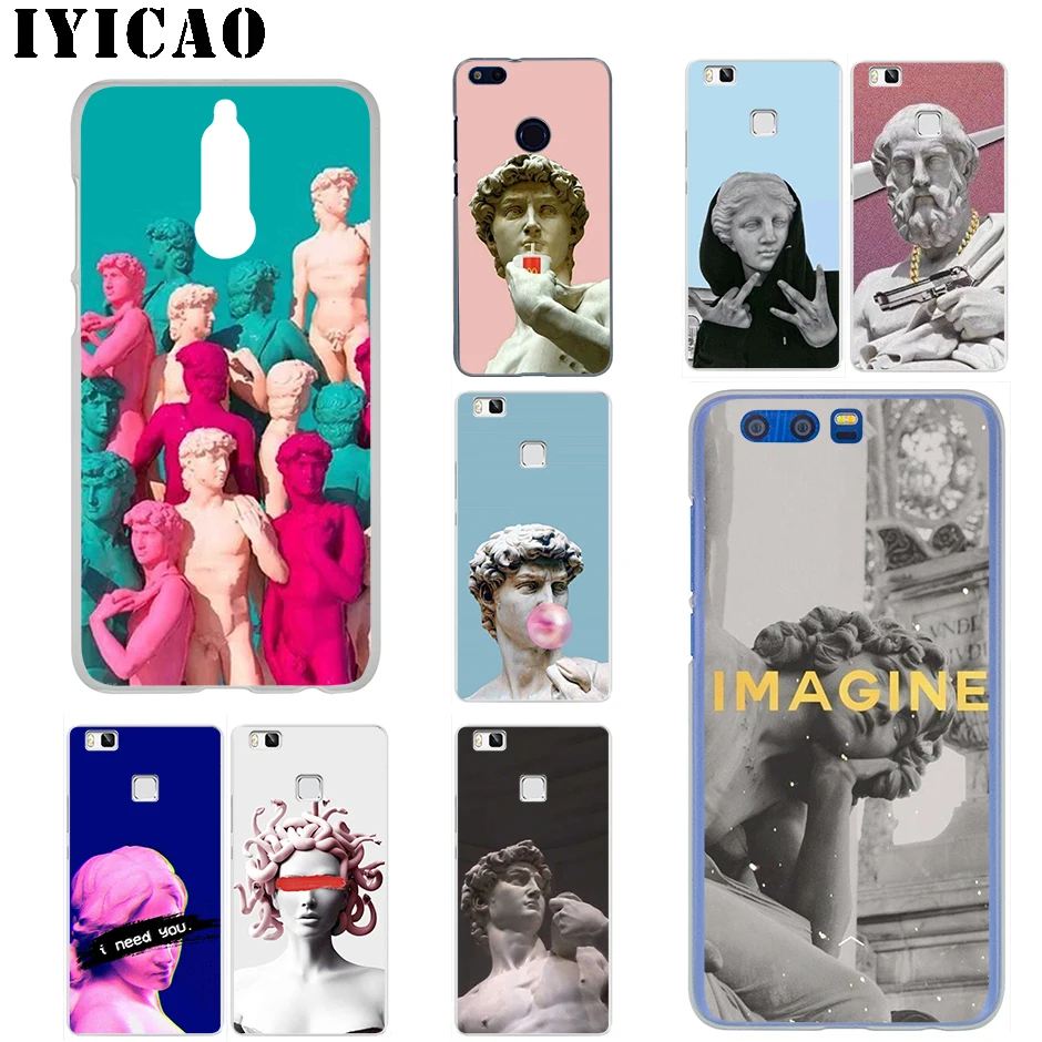 IYICAO Альтернативная статуя искусства Huawei Mate 20 10 30 Lite Pro Y9 2019 Y7 Y6 Prime 2018 2017 чехол для