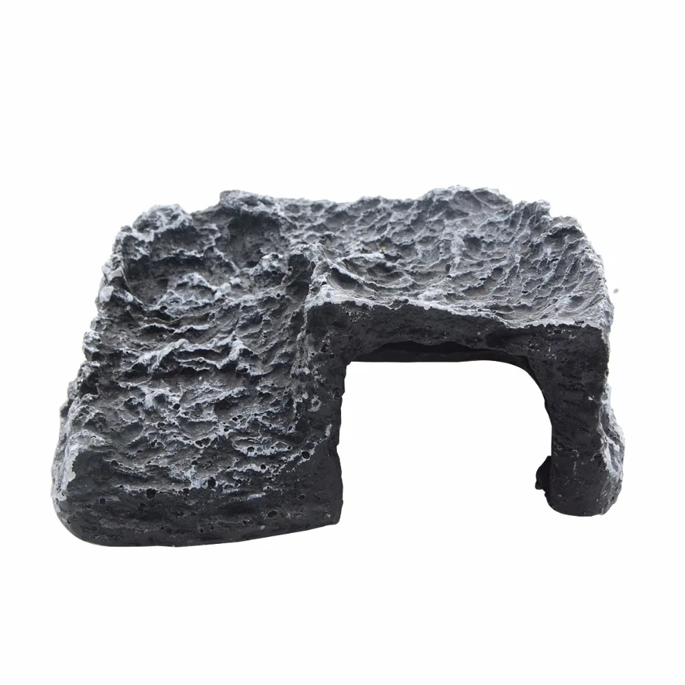 

Aquarium Fish Tank Resin Rock Ladder Tortoise Stone Turtle climbing platform Reptile Basking Island Amphibians Cave Decoration