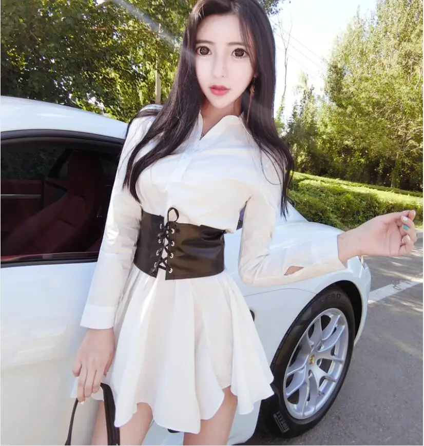

2019 Free shiping Spring new style Korean style Long Sleeve Sexy Slim Women Dress