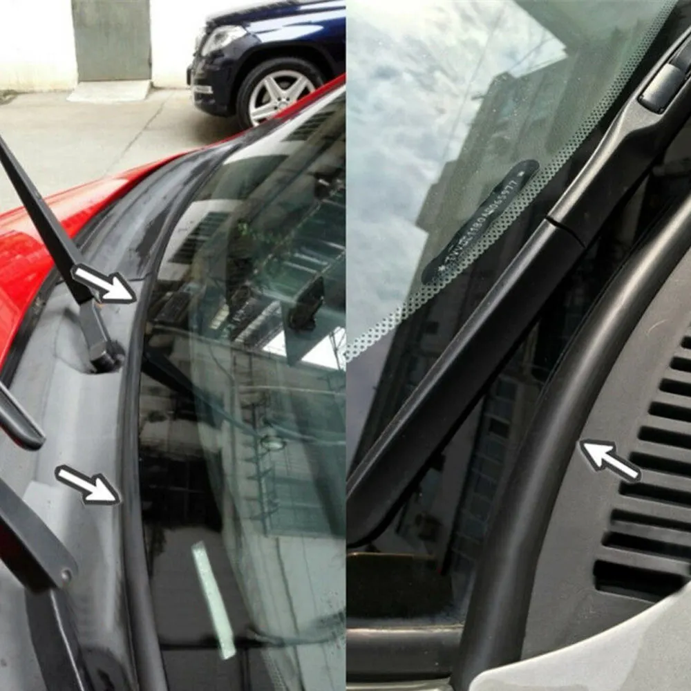 1.7m Car Rubber Seal Under Front Windshield Panel Sealed Trim Moulding Strips