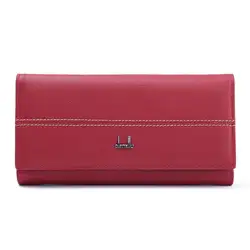 Fggs-Цянь XI LU Для женщин кожаный бумажник Высокое качество коры долго Дизайн (розовый) 18.5*9*2.5 см