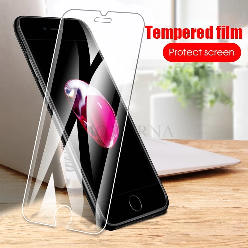 

2PCS/Lot HD Anti-Scratch Screen Protector for iPhone 7 6s 6 8 Plus X 5 5S SE 4 4S Thin Tempered Glass Film for iPhone XR XS Max