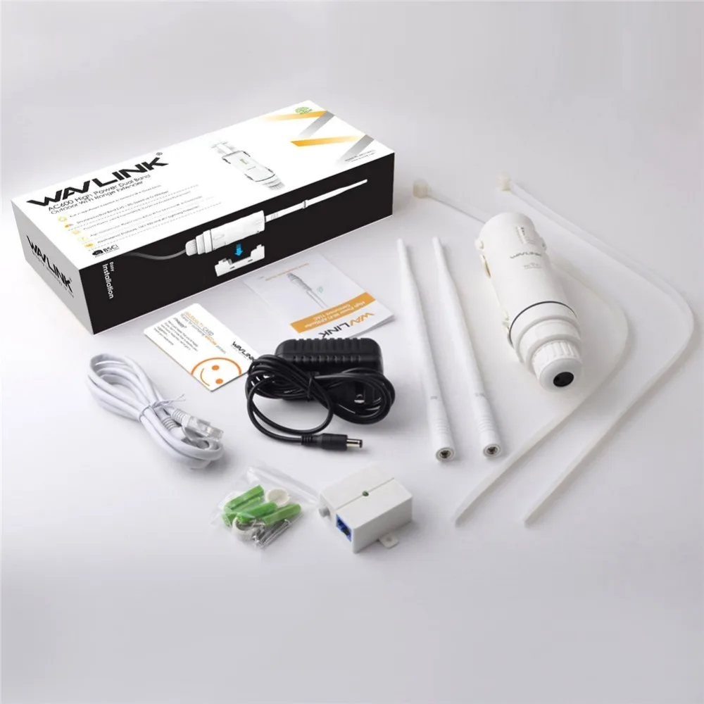 Al aire libre a prueba de intemperie CPE/Wifi extensor/punto de acceso/Router/WISP de alta potencia Dual antena WIFI Router pasiva POE 2,4 GHz, 5 GHz - 6