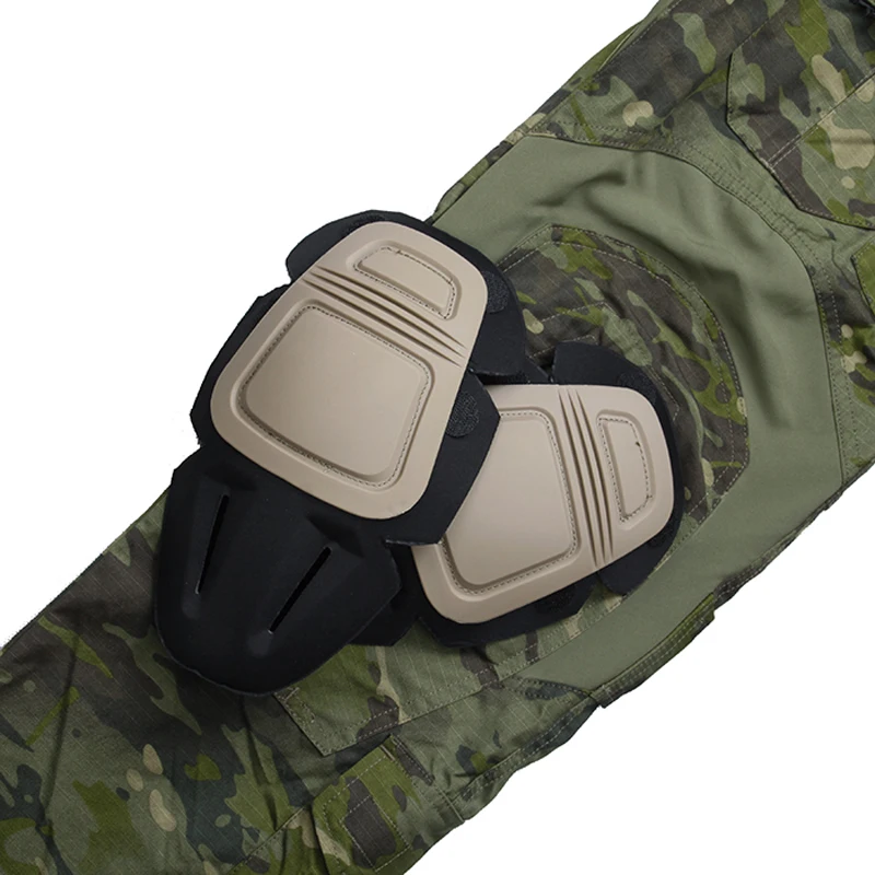 airsoft paintball hunting accessories G3 tactical training pant military pants with knee pad set compact uniform for shooting MTP (5)