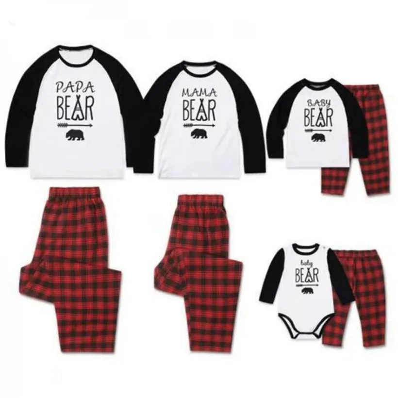 

Family Matching Clothes Christmas Pajamas Mommy And Me Sleepwear Clothes Mother Daughter Father Son Kids Baby Nightwear Pyjamas