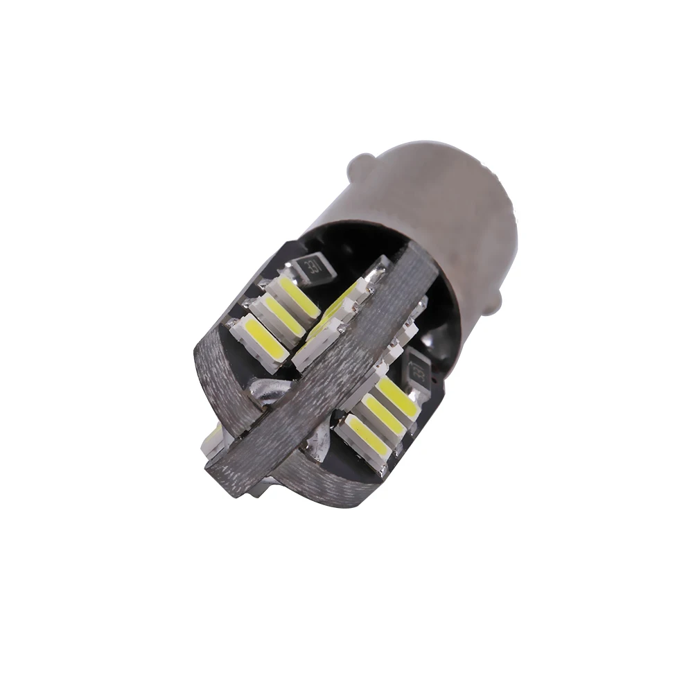 50 шт. авто светодиодный BA9S Canbus 24SMD T4W светодиодный W5W саn-шина 24 светодиодный 3014 SMD Bax9s светодиодный Canbus без ошибок автомобиля светодиодный свет