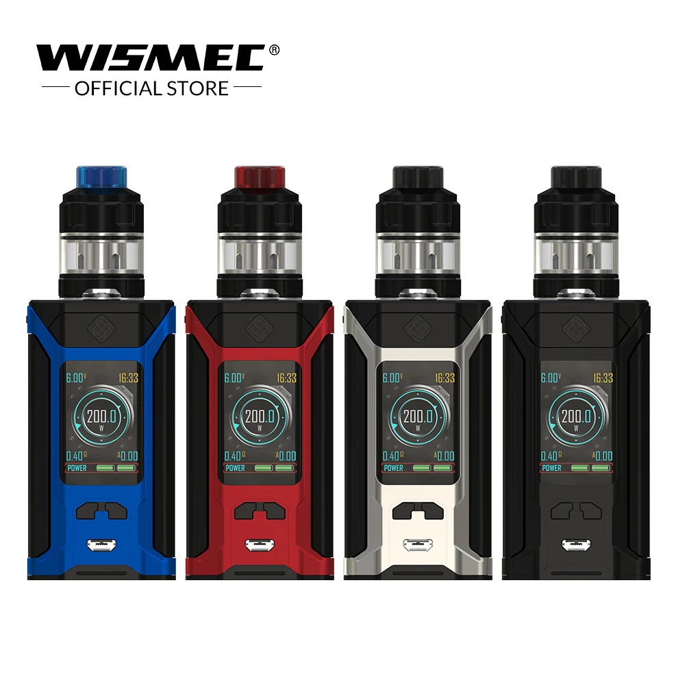 

Original Wismec SINUOUS RAVAGE230 with GNOME Evo Kit 2ml/4ml 230W Output VW/TC-Ni/TC-Ti/TC-SS/TCR mode Electronic cigarette vape