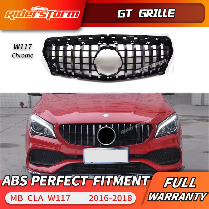 Передняя решетка GT для CLA W117 Mercedes benz Class CLA220 CLA250 260 300 2016-2018 автомобильная передний