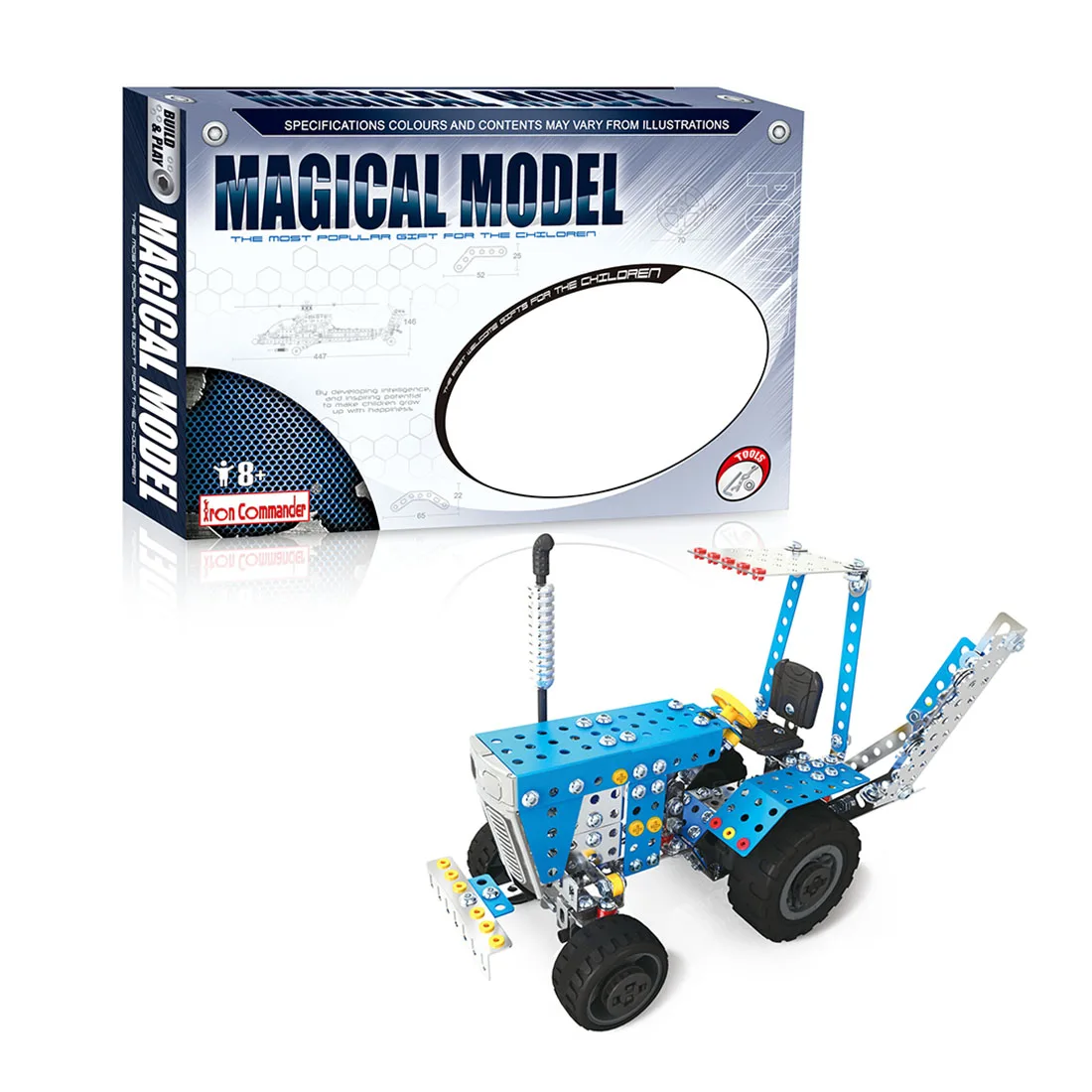 

Hay Mower Shape Metal Assembly Building Blocks DIY Steam Stem Toys Construction Engineering Model Building Kits for Kids Boys