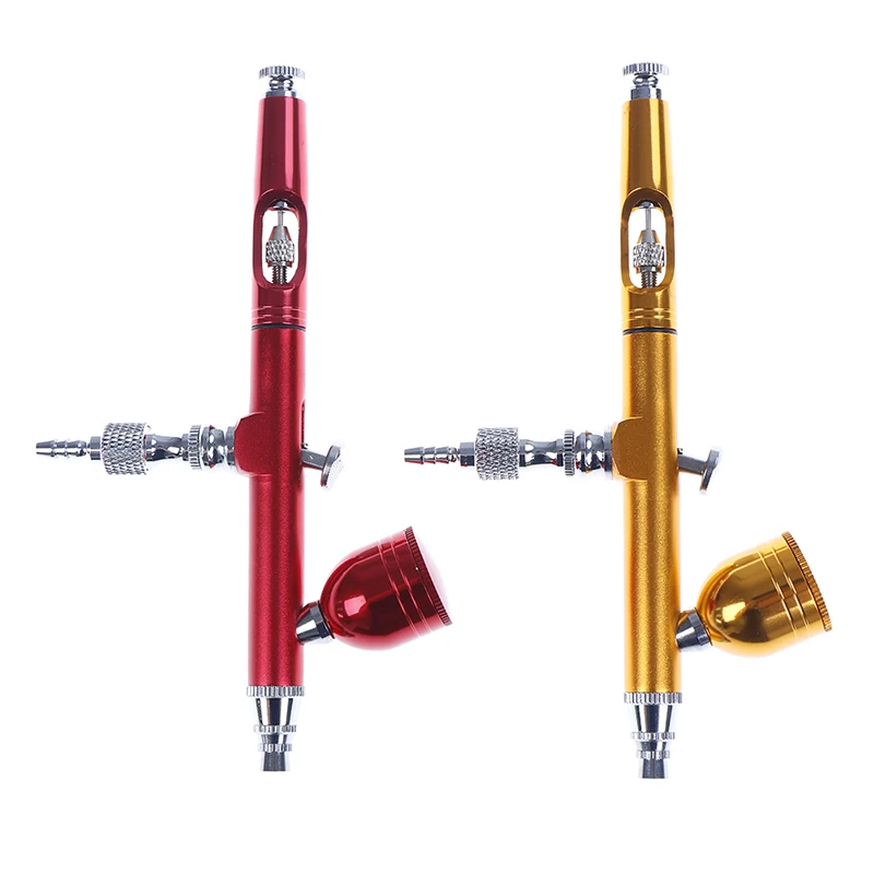 NEW Airbrush Tool Dual Action Gravity Feed 0.3mm Nozzle Spray Airbrush Nail Art Paint Tattoo Tool With Wrench Straw Wholesale