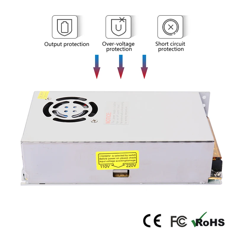 Светодиодный источник питания адаптер Выход DC 12 V 20A 240 W Светодиодный источник питания светодиодный свет Мощность трансформаторная ЭДС конвертер