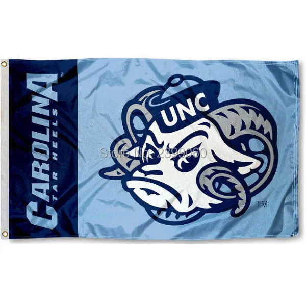 North Carolina Tar Heels Mascot college banner 3X5ft Flag | Мебель