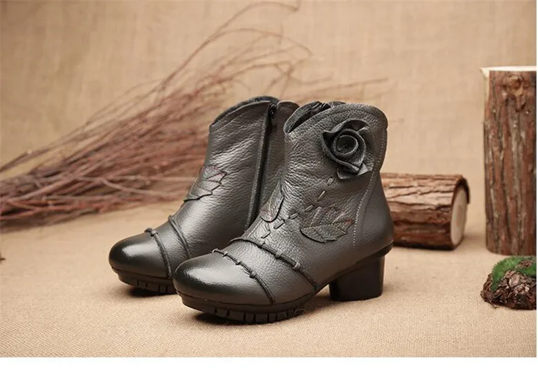 TIMETANG/Новое поступление года; классические ботинки в стиле ретро; ботильоны из натуральной кожи; Новая зимняя женская теплая обувь ручной работы на мягкой подошве