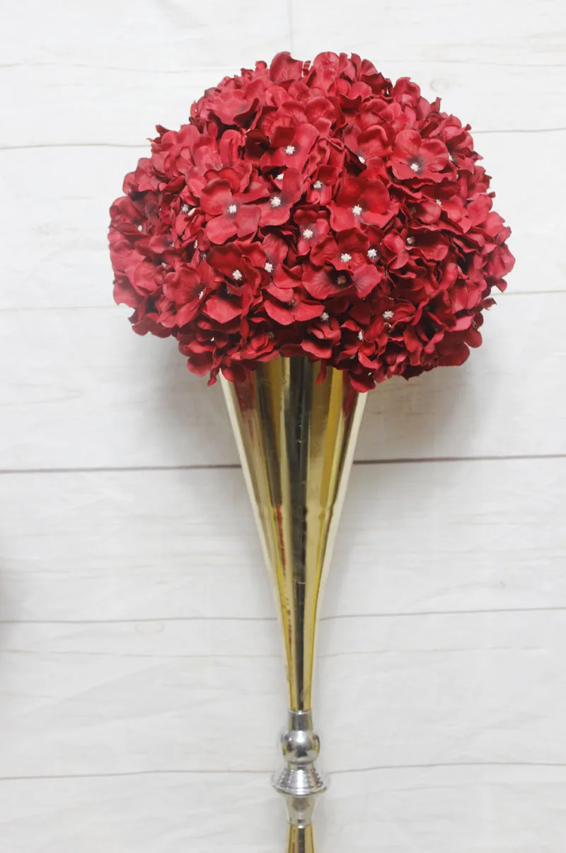 SPR красный свадебный цветок расположение стола центральный цветочный шар для свадьбы фон цветы украшение цветок стены сценическая арка