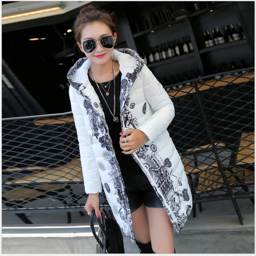 

Latest Winter Fashion Women Coat Hooded Thick Super Warm Cotton Down jacket Women Big yards Slim Leisure Medium long Coat G2151