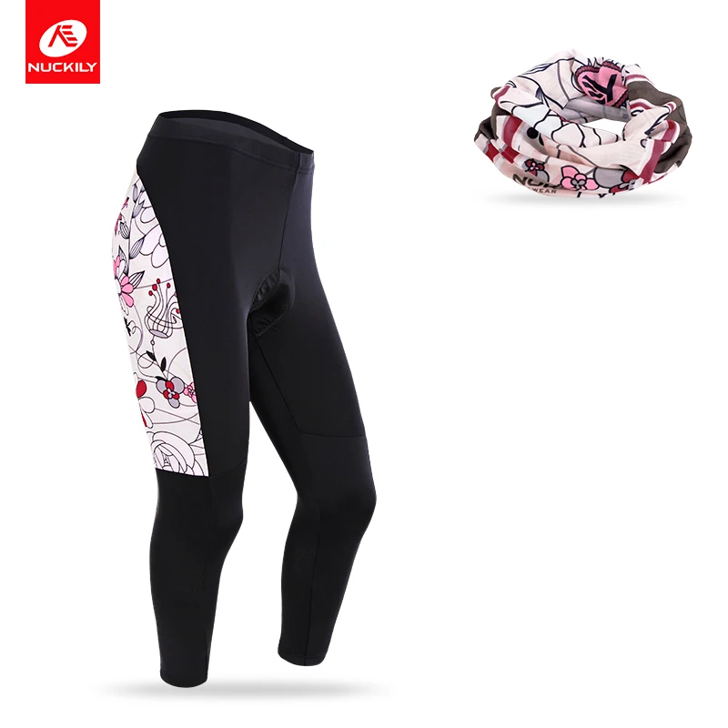 Nuckily Spring/Autumn Ladies Cycling Pants Breathable Padded women Road