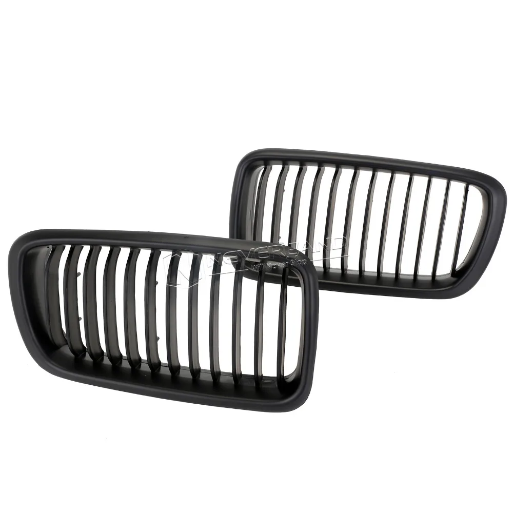 

1Pair For BMW E38 740 750 4-door Sedan 1998-2001 Matte Black Front Kidney Hood Grilles Grill Grille Wholesale D10