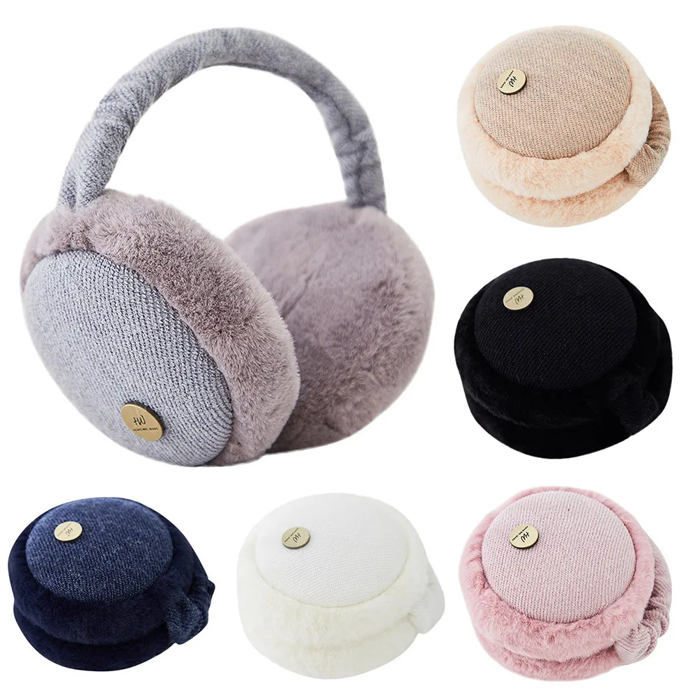 Unisex New Cute Foldable Colorful Earmuffs Earwarmers Ear Muffs Earlap Winter 10.30in Women's