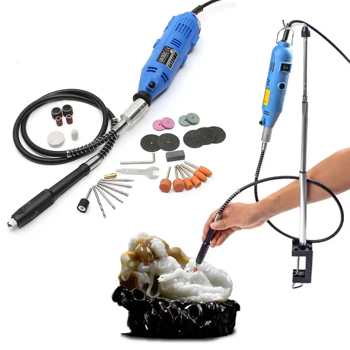 

180W Engraver Multi-Function Rotary Mini Electric Drill Grinding Machine Engraving Grinder DIY Power Tools