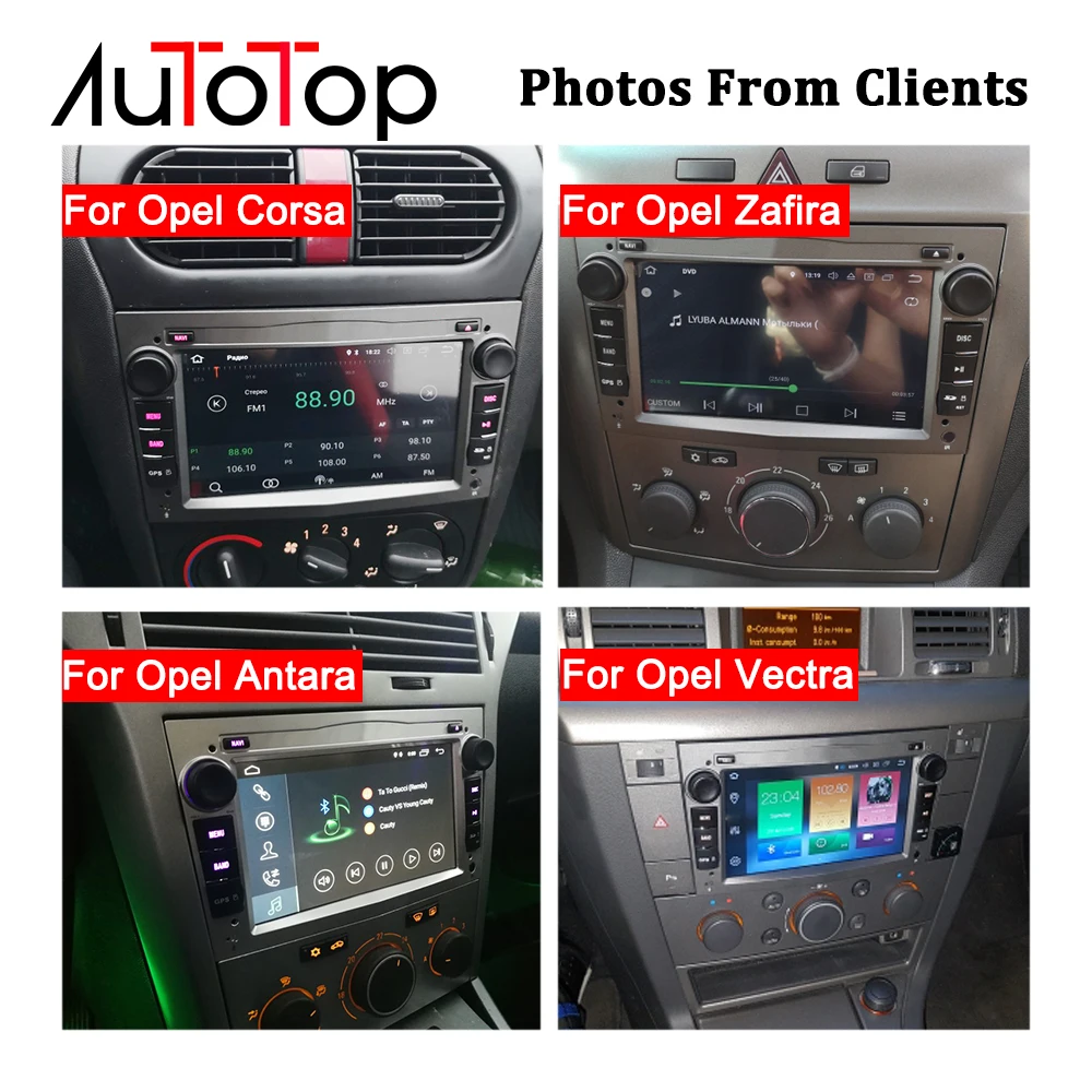 Discount 2 Din Opel Android Car Radio GPS Navigation For Opel Astra H Vectra Corsa Zafira B C G Meriva Antara Agila Car Multimedia Player 4