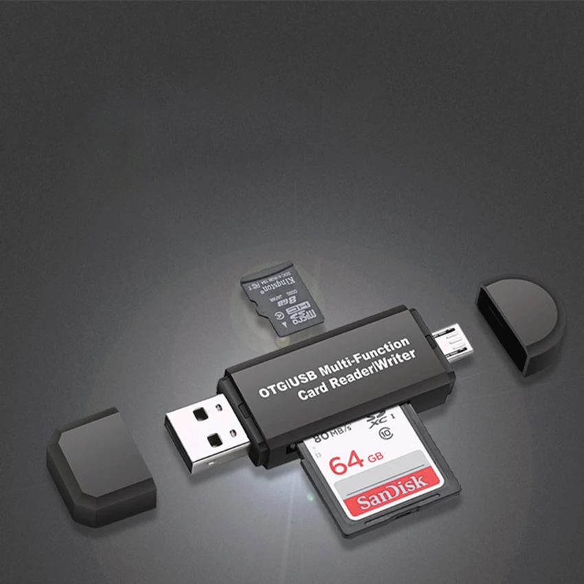 USB и Micro USB 2 в 1 OTG кардридер USB 2,0 универсальный OTG TF/SD универсальный компьютер мобильный телефон автомобильный аудио кардридер