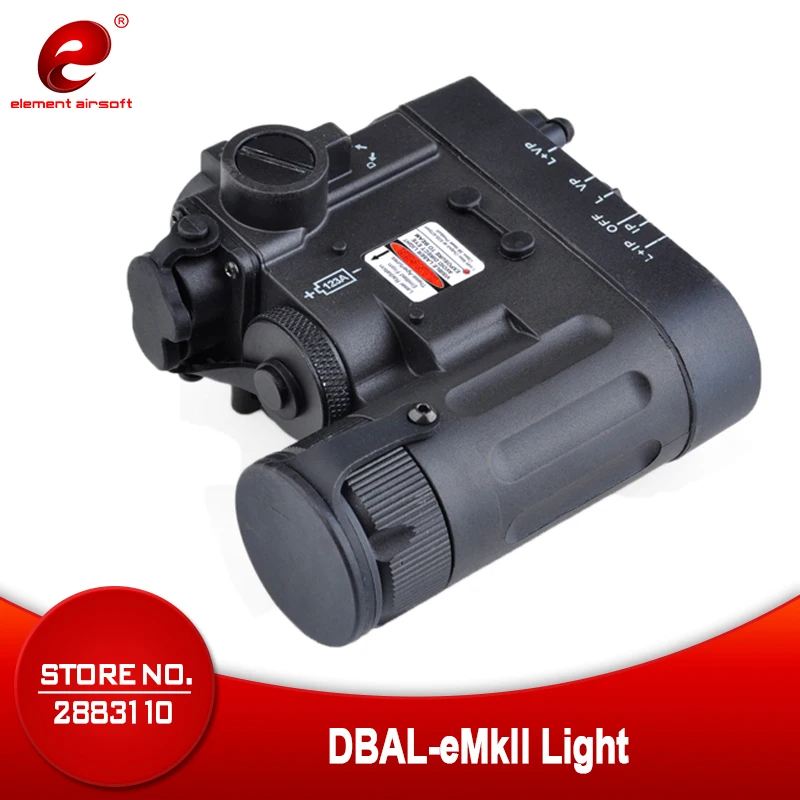 Element Airsoft Tactical Flashlight DBAL EMKII IR Red Laser Led Torch