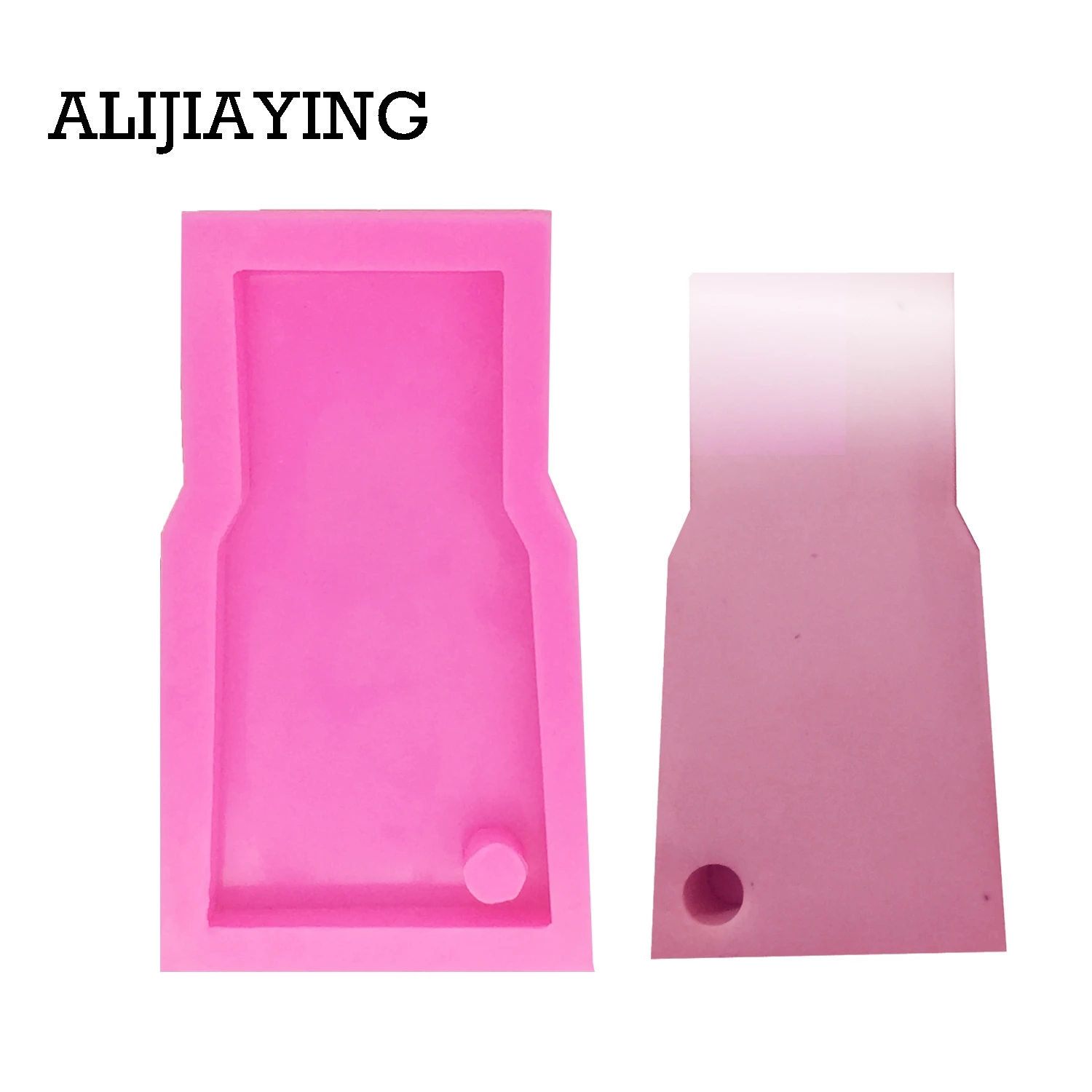 

DY0053 DIY shiny water glass shape silicone tumbler mold Silicone key ring mold Silicone Tumbler Mold for Key Chain