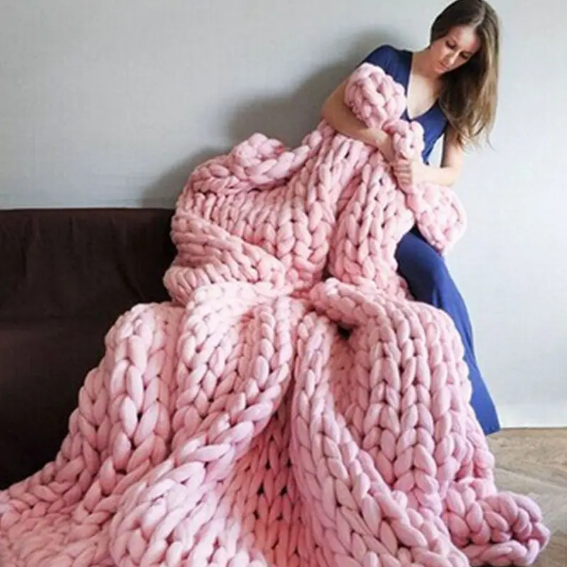 250g Super Knitting Blanket Chunky Yarn Soft Thick Arm ...