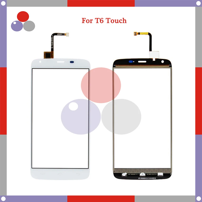 10 шт./лот 5 ''Для Doogee T6 сенсорная панель сенсорного экрана дигитайзер Внешний