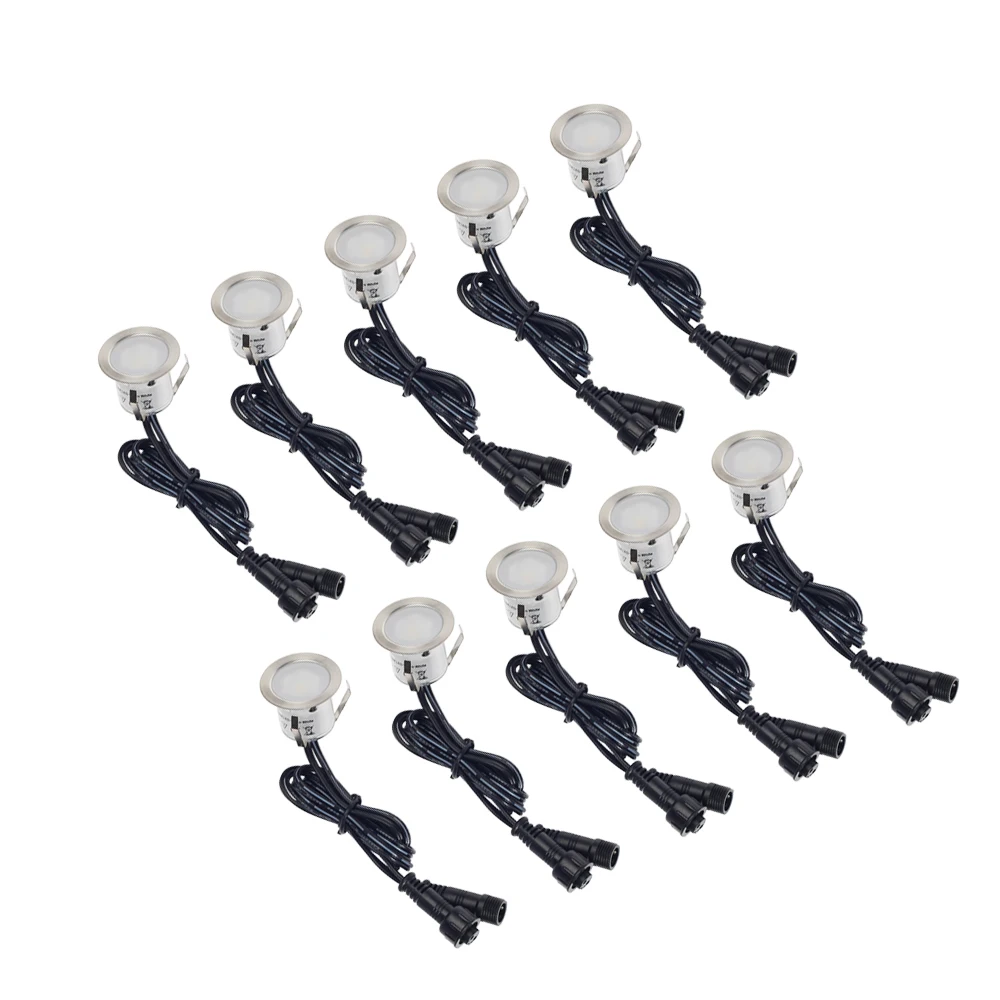 Água para o para o Exterior 10 Pcs 32 cm Dc12v 6 w Downlights Luz Convés Levou à Prova d' Exterior da Escada Interior Subterrâneo Luz Gabinete Holofotes Branco Quente 2 10 pces 32 cm conduziu a luz