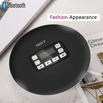 

New Smart portable CD player wireless Bluetooth HIFI stereo anti-jump / shock protection function personal CD music player